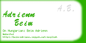 adrienn beim business card